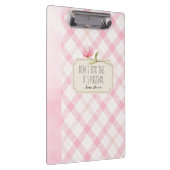 Don't Read This, It's Personal – Cute Pink Floral Klembord (Rechts)