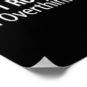 Don't Rush Me - I'm Overthinking -  Poster (Hoek)