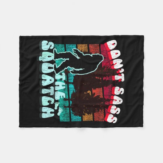 Dont S The Squatch Funny Pun Joke  Fleece Deken (Voorkant (Horizontaal))