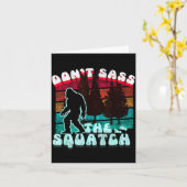 Dont S The Squatch Funny Pun Joke Kaart (Gele Bloem)