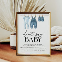 Don't Say Baby Game Denim Blauwe Spijkerbroek Baby