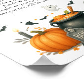 "Don't Say Baby" Halloween Baby shower Poster du j (Coin)