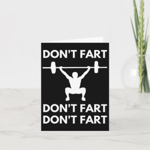 Don't scheet grappig Fitness Gym Workout Gewichthe Kaart