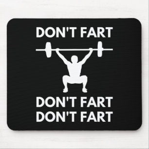 Don't scheet grappig Fitness Gym Workout Gewichthe Muismat