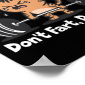 Don't scheet grappig Gym Fitness Cat Workout Gewic Poster (Hoek)