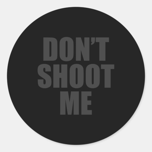 Dont Shoot Me Festival Apparel  Ronde Sticker (Voorkant)