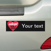 Dont Shop aannemen Bumpersticker (Op auto)