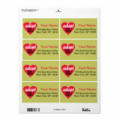 Dont Shop aannemen Etiket (Full Sheet)