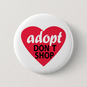 Dont Shop aannemen Ronde Button 5,7 Cm