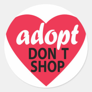 Dont Shop aannemen Ronde Sticker