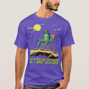 Dont Skip Leg Day Schattigee Gym Frog T-shirt