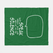 Don't Speak Fleece Deken (Voorkant (Horizontaal))