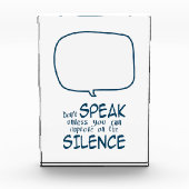 Don't Speak Fotoblokken (Voorkant)