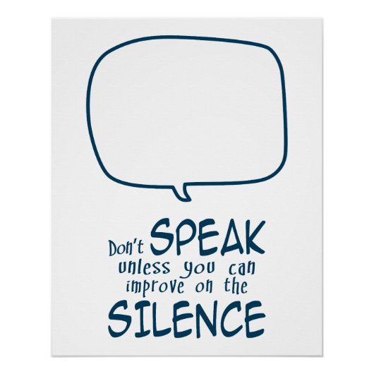 Don't Speak Perfect Poster (Voorkant)