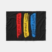 Don't Stand So Close To Me - Home Quarantine Virus Fleece Deken (Voorkant (Horizontaal))