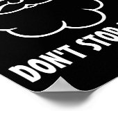 Dont Stop Believin Funny Santa Claus  Poster (Hoek)