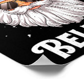 Dont Stop Believin Santa Funny Christmas Boys Kid  Poster (Hoek)