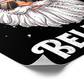 Don't Stop Believin Santa Funny Christmas Boys Kid Poster (Hoek)