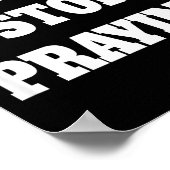 Don't Stop Praying, Pray About Everything Poster (Hoek)