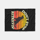 Don't Stop Retrieving Retro Golden Retriever Mom D Fleece Deken (Voorkant (Horizontaal))