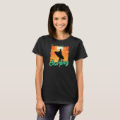 Don't Stop Surfing Surfer Back Print T-shirt (Voorkant volledig)