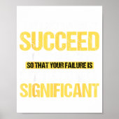 Don't Succeed Statistically Significant Science Pu Poster (Voorkant)