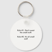Dont Sweat The Small Stuff  Sleutelhanger (Voorkant)