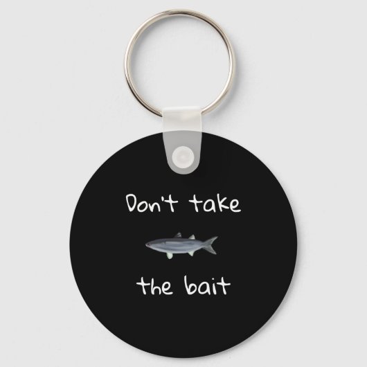 Dont Take The Bait Mullet Fish Artwork Painting Sleutelhanger (Voorkant)