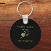 Don't Talk To Me I'm Counting Crochet Knitting Quo Sleutelhanger (Voorkant)