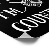 Dont Talk To Me Im Counting Funny Crochet Poster (Hoek)