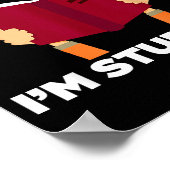 Don't Talk To Me I'm Studying Funny Book Studious  Poster (Hoek)