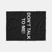 Don't Talk To Me Secret Masked Performer  Fleece Deken (Voorkant (Horizontaal))