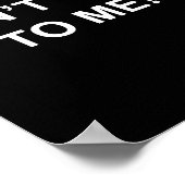 Don't Talk To Me Secret Masked Performer  Poster (Hoek)