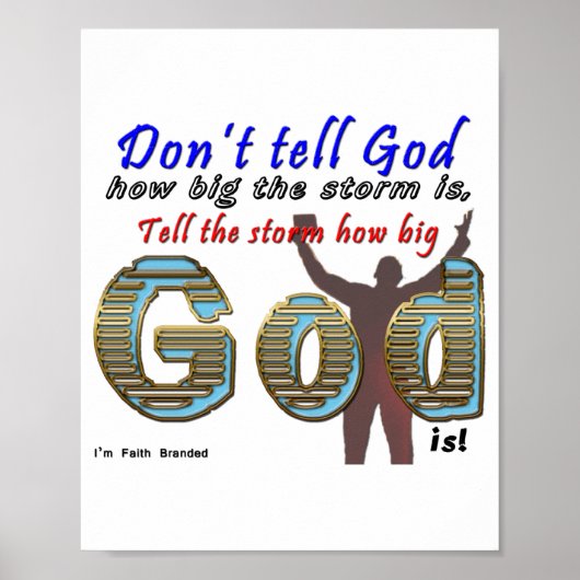 Dont Tell God How Big Your Is  Poster (Voorkant)