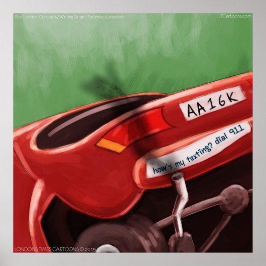 Dont Texte & Lecteur Rick London Funny Poster (Devant)