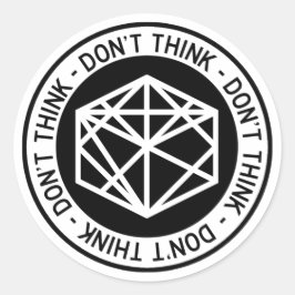Don't Think™ Six-Pack RADS Ronde Sticker