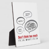 Don't Think Too Much Fotoplaat (Zijkant)