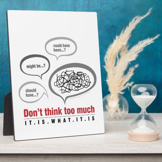 Don't Think Too Much Fotoplaat (Zijkant)