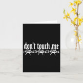 Don't Touch Me Barbed Wire Introvert Art Tattoo St Kaart (Gele Bloem)