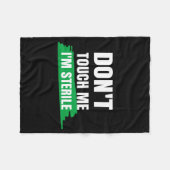 Dont Touch Me Im Sterile Funny Surgical Tech  Fleece Deken (Voorkant (Horizontaal))