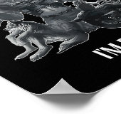 Don't Touch Me Kitten I'm Edging Wolfs Design Poster (Hoek)