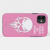 Don't touch my phone pink Funda para iPhone / iPad Case-Mate iPhone Case (Achterkant (horizontaal))