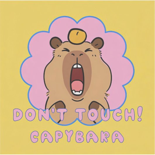 DON'T TOUCH! STICKER (Voorkant)