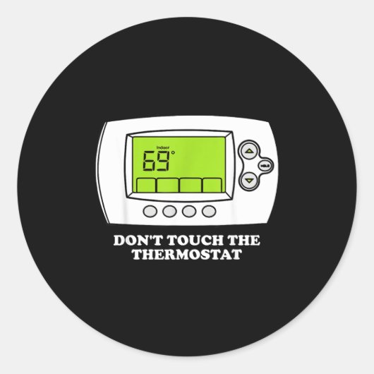 Don't Touch The Tat Apparel  Ronde Sticker (Voorkant)