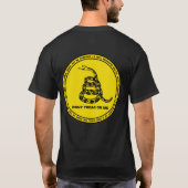 Dont Tread on Me Black & Yellow Seal Shirt (Achterkant)