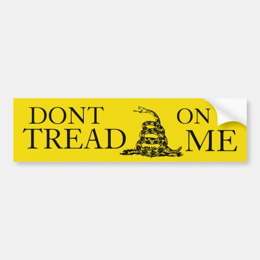 Dont Tread on me bumper sticker (Voorkant)
