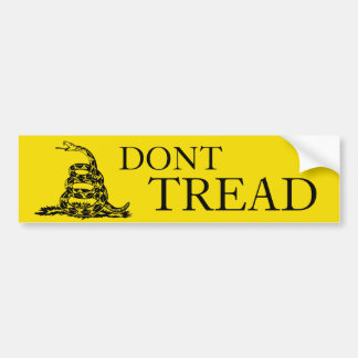 Dont Tread on me bumper sticker