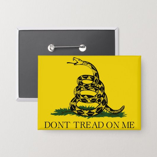 Dont Tread On Me Button (Voorkant / Achterkant)