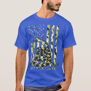 Dont Tread on Me Camo American Flag T-shirt