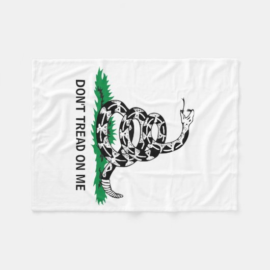 Dont Tread On Me  Fleece Deken (Voorkant (Horizontaal))